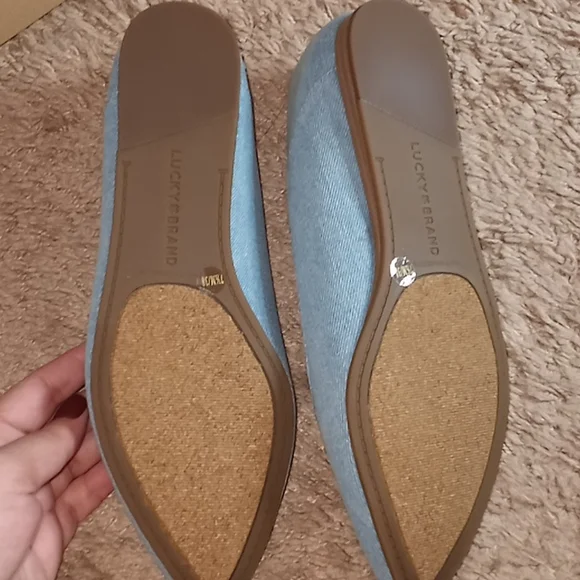 Lucky Brand Light Denim Flats - Picture 3 of 3